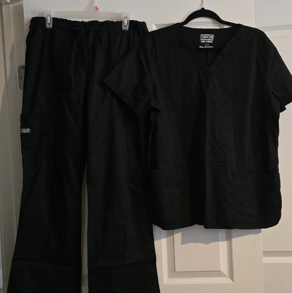 Cherokee Classic Black Scrub Set #2